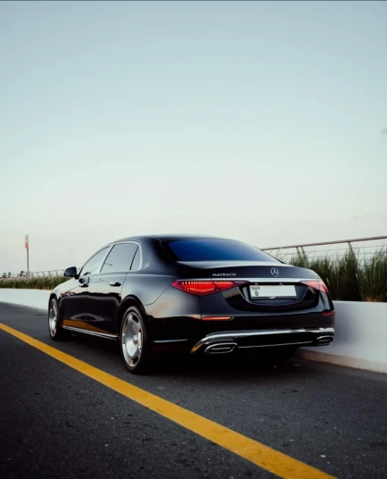 Mercedes Benz S580 Maybach 2022 BLACK RENTAL IN DUBAI - undefined